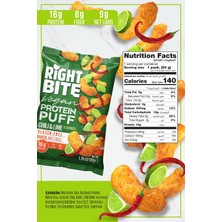 Bite & More Protein Chips  Proteinli Vegan Cips 50 gr x 12 Adet - Chili Lime Aromalı