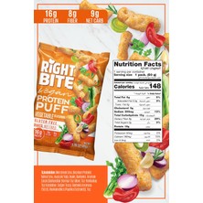 Bite & More Protein Chips  Proteinli Vegan Cips 50 gr x 6 Adet - Sebze Baharatlı