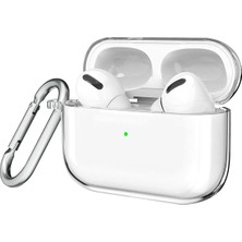 Kzy Apple Air Pods Pro ile Uyumlu Şeffaf Silikon Kılıf