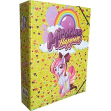 Artlantis Lastikli Klasör Kız Figürlü 1 Adet Ipli Klasör 32 x 24 x 6 cm Okul Öğrenci Klasörü Lastikli Çanta Ipli Dosya