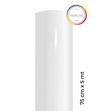 Parlak Beyaz Yapışkanlı Kaplama Folyosu 75 cm  x 5 mt