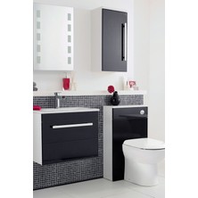 Parlak Siyah Yapışkanlı Kaplama Folyosu 122 CM X 8 MT