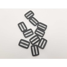 Seçilir Siyah 3 cm Genişliğinde Plastik Kemer Ayar Tokası (Bir Poşette 30 Adet)