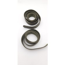 Seçilir Haki Renk Çiftli Dikmeli 80 cm x 2 cm x 2 Adet Deri Çanta Sapı