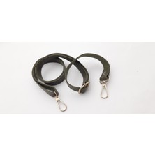 Seçilir Gri Ayarlı, Klips Kancalı Deri Çanta Sapı 110 x 2 Cm.