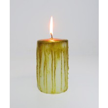 Missi Gold Akıtma Efektli 7X11 Blok Mum