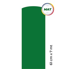 Mat Yeşil Yapışkanlı Kaplama Folyosu 61 CM X 7 MT