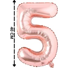 Tinky Winky Folyo Balon 5 Rakamı Helyum Balon Parti Süs 40 cm