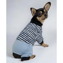 Paw Garage Spe Stripe Blue Köpek Tulumu Köpek Kıyafeti