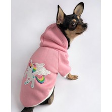 Bonanza Pink Unicorn Köpek Sweatshirt Hoodie Köpek Kazağı Köpek Kıyafeti