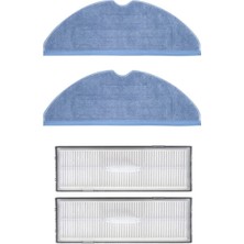 Srfn Ticaret Roborock S7 Maxv Uyumlu Mop Bezi ve Hepa Filtre - 4 Parça