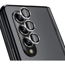 Nanospace Samsung Galaxy Z Fold 5 / 4 Ile Uyumlu Kamera Lensi Çizilmez Metal Temperli Cam Kmera Koruyucu
