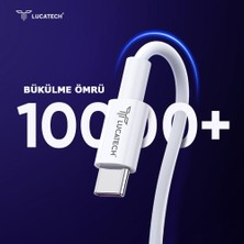 Lucatech 3lü Kablo Çoklu Şarj Kablosu iPhone / Micro / Type-C 3in1 USB Ultra Hızlı Şarj Kablosu