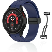 Kip GSM Samsung Galaxy Watch 6 40 43 44 47MM Uyumlu Kordon Su Geçirmez Silikon Spor Kordonu, Kolay Takma/çıkarma, Metal Manyetik Özellikli