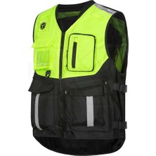 Scoyco JK116 Korumalı Reflektörlü Yelek Neon