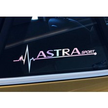 TSC Astra Yan Cam Sticker Oto Kapı 20 cm x 7 cm Hologram C68