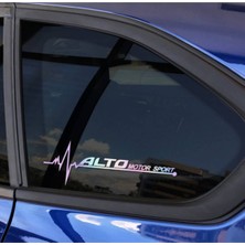 TSC Alto Yan Cam Sticker Oto Kapı 20 cm x 7 cm Hologram C89