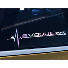 TSC Rover Evoque Yan Cam Sticker Oto Kapı 20 cm x 7 cm Hologram C81