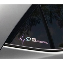 TSC C5 Yan Cam Sticker Oto Kapı 20 cm x 7 cm Hologram C23