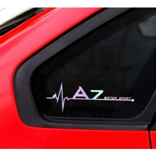 TSC A7 Yan Cam Sticker Oto Kapı 20 cm x 7 cm Hologram C7