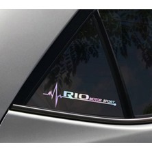 TSC Rio Yan Cam Sticker Oto Kapı 20 cm x 7 cm Hologram C57