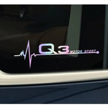 TSC Q3 Yan Cam Sticker Oto Kapı 20 cm x 7 cm Hologram C8