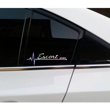 TSC Escort Yan Cam Sticker Oto Kapı 20 cm x 7 cm Hologram C36