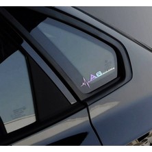 TSC A6 Yan Cam Sticker Oto Kapı 20 cm x 7 cm Hologram C6