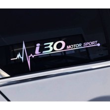 TSC I30 Yan Cam Sticker Oto Kapı 20 cm x 7 cm Hologram C50
