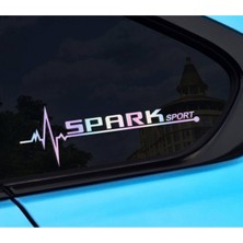 TSC Spark Yan Cam Sticker Oto Kapı 20 cm x 7 cm Hologram C19