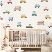 Lizpo Decor Araba Otobüs Duvar Çocuk Odası Duvar Çıkartması