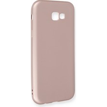 Newface Samsung Galaxy A7 2017 / A720 Kılıf Premium Rubber Silikon - Rose Gold