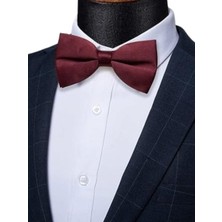 Erkek Düz Renk Saten Papyon