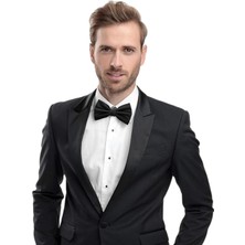 Trenderrs Erkek Düz Renk Saten Papyon