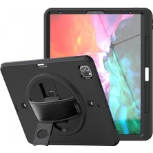 Newface Ipad Pro 12.9 (2020) Kılıf Strap-C Otterbox Tablet Kapak - Siyah