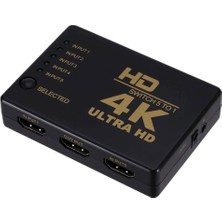 Ir Uzaktan Kumandalı 4K 5 Port Switch 5 Bağlantı Noktası 1080P Hd Video HDMI 5'i 1 Arada Switch