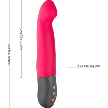 Ada Marketing 20,8 cm Hafıza Fonksiyonlu Vibratör Titreşimli Modern Yapıda Cinsel Oyuncak ve Dildo