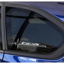 Escape Yan Cam Sticker Oto Kapı Çıkartma Tuning Oto 20 cm x 7 cm Yazı 162
