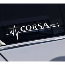 TSC Corsa Yan Cam Sticker Oto Kapı Çıkartma Tuning Oto 20 cm x 7 cm Yazı 334