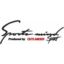 Outer Sports Mind Oto Sticker 30 cm x 11 cm Yazı 297