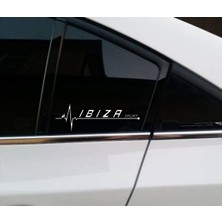Ibiza Yan Cam Sticker Oto Kapı Çıkartma Tuning Oto 20 cm x 7 cm Yazı 426
