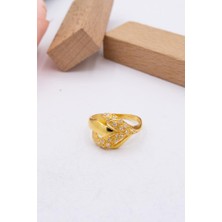 Latif Kuyumcu 22 Ayar Altın Füzyon Döküm Taşlı Kadın Yüzük LKYZK1327