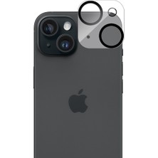 Buff iPhone 15 / 15 Plus Kamera Lens Koruyucu Şeffaf 2 Adet