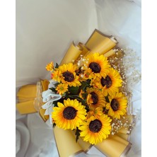 Zb Flowers Sevgiliye hediye Ayçiçeği Buketi papatya Çiçek Buketi sevgiliye Hediye doğum Günü isteme Çiçeği yapay Çiçek ayçiçeği
