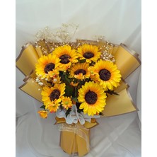 Zb Flowers Sevgiliye hediye Ayçiçeği Buketi papatya Çiçek Buketi sevgiliye Hediye doğum Günü isteme Çiçeği yapay Çiçek ayçiçeği
