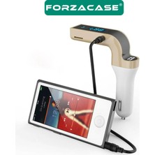 Forzacase Dijital Ekranlı Bluetooth Araç Kiti Oto Araç Fm Transmitter - FC172