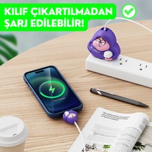 Ewec Hoodie Patrick Yıldız Şarj Başlığı Ve Kablo Koruyucu Seti, Iphone 18W-20W Şarj Adaptörü Uyumlu Set