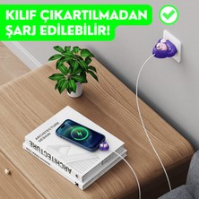 Ewec Hoodie Patrick Yıldız Şarj Başlığı Ve Kablo Koruyucu Seti, Iphone 18W-20W Şarj Adaptörü Uyumlu Set