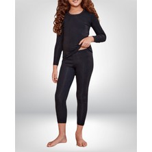 Sebura Unisex Pamuklıu Likralı Basic Termal Kız Çocuk Tayt Çocuk Kışlık Tayt