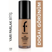 Flormar İnvisible Cover Hd Hafif Yapılı & Yarı Parlak Bitişli SPF30 Fondöten